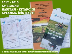 2012-2013 Avlanma İzin Kartı, Av Haritası ve Kitapçığı Geldi